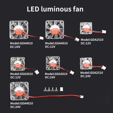 3D Printer 12V/24V LED Extruder Heat Cooling Fan Fit for PRUSA EMDER VORON VZBOT