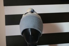 Vermont Originals Unisex Ski Beanie Hat Striped Pom Pom 100 Wool