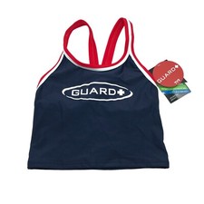 TYR Guard Dimaxback Tankini Top Workout Bikini Racerback Navy Blue XXS