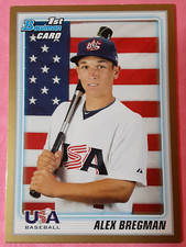 Alex Bregman - Gold - 2010 Bowman Draft Prospects 1st Bowman #BDPP95 - USA/Cubs