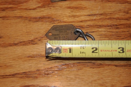 6 Antique Dog License Tax Tags Philadelphia County, Cranford NJ 1920,s to 1970s - Picture 10 of 24