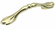 (12 Pack) 3" Ornate Spoon Foot Drawer Pull Brass