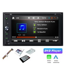 6.2" Double 2Din Wireless Carplay Android Auto Car Radio Stereo CD/DVD Player BT
