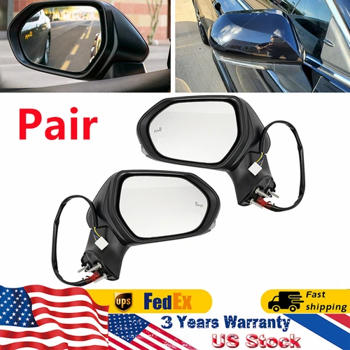 For 2018-2023 TOYOTA CAMRY Left & Right Side Mirror w/ Power Heated Turn Signal 