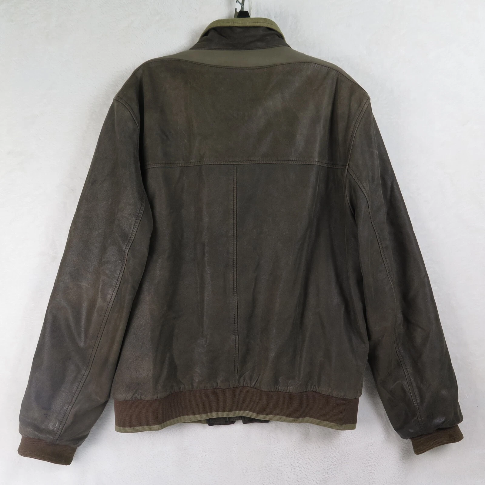 Argentine Leather Jacket Men's sz 52 (US 36) Brown Las Santas del Sur Soft Fine image 6