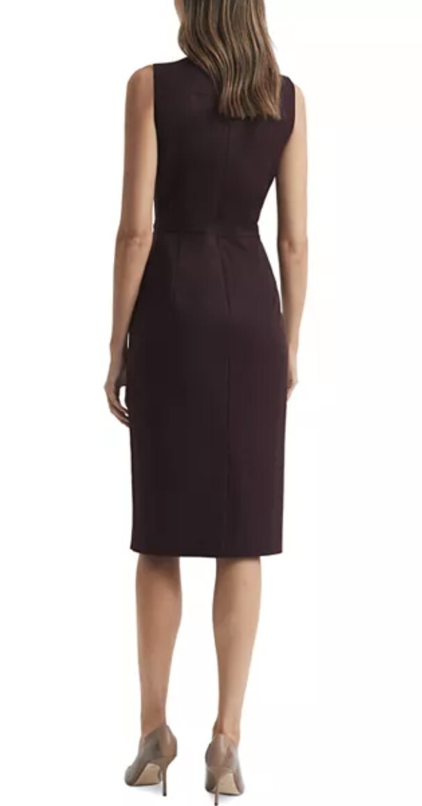 reiss jade plunge neck sheath dress Reiss Petite Fitted Wrap Design Midi Dress in Teal