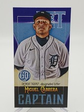  Miguel Cabrera 2021 Topps Gypsy Queen Captains Mini Indigo #125/250 Tigers