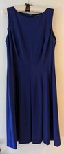 Ralph Lauren Dress Size 14 Indigo/Blue/Purple Sleeveless NWT New MSRP $154