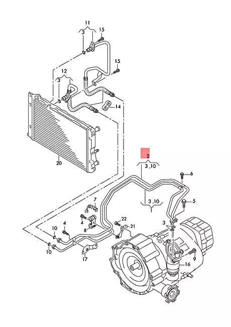 Genuine AUDI A4 Avant S4 quattro A5 S5 Cabriolet Oil Pressure Line 