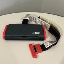 Mifold Grab-And-Go Compact Car Booster Portable Seat Black Traveling Seat EUC