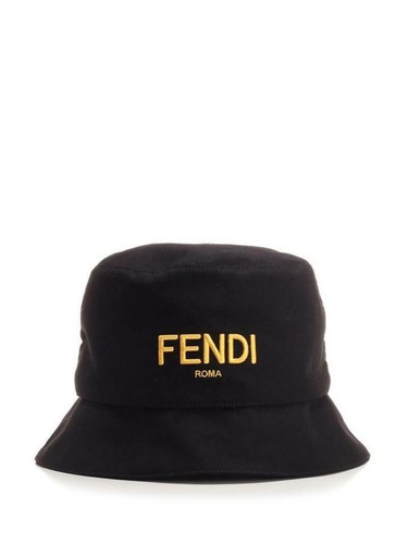 Fendi Black Reversible Logo Embroidered 