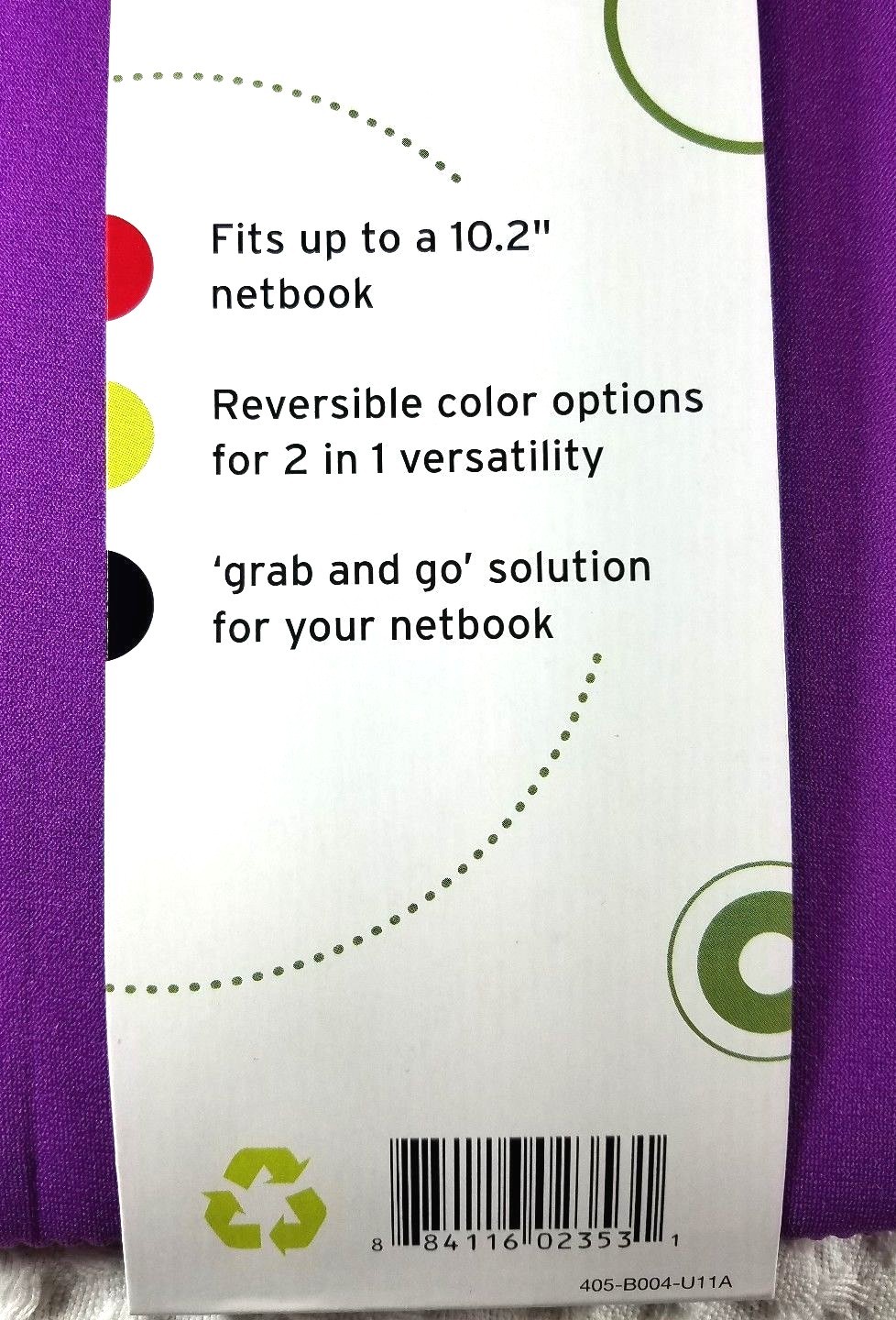 Dell Netbook Sleeve Tablet Cover Kindle 10.2 inch PLUM/Black Purple NEW