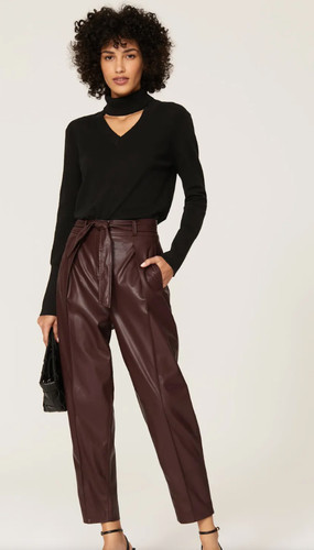 TOME Collective Women's Black Cutout Turtleneck Sweater Top Size S