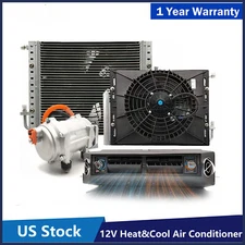 12V Underdash Heat&Cool Air Conditioner Universal Conditioner Unit Kit Car Auto