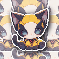 Laminated decal/sticker--UV/Water resistant for in/outdoor use - Cat