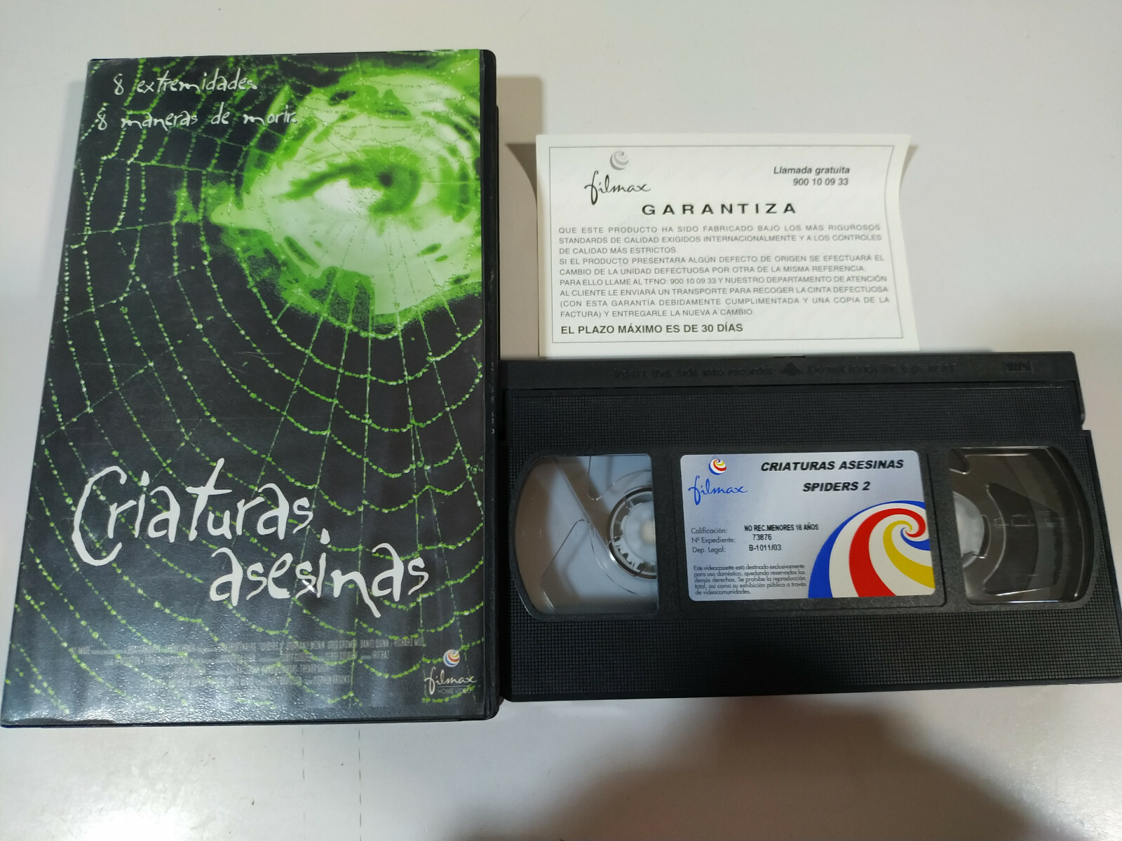 Killer Creatures Sam Firstenberg Terror - VHS Tape Spanish 3T