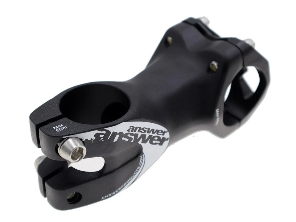 Answer Rove Bike Stem 1-1/8" 31.8 mm 70 mm 8 Deg Black MTB AM - Image 3 of 4