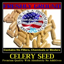 CELERY SEED  With Absolutely No Additives High Potency 100 Vegetarian capsules