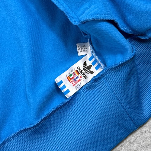 VTG Adidas Track Jacket Men XL Blue White Full Zip Trefoil Spellout SST Original by Adidas, Size XL, $39.99 - Photo 9