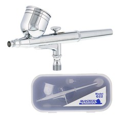 Master G22 Dual-Action Gravity Feed Airbrush Set Kit 0.3mm Tip, Hobby Auto Cake