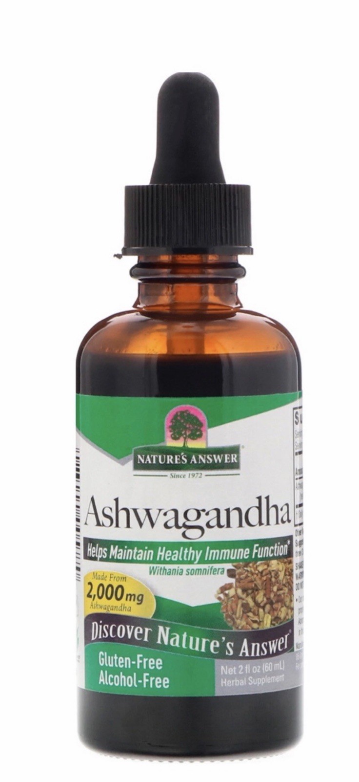 Nature's Answer Nature’s Answer Ashwagandha Root Alcohol-Free Extract - 60Ml - Image 2