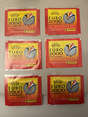 Panini Euro 2000 - Konvolut 6 verschiedene Paketsorten