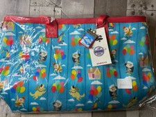 Harveys x Disney Pixar Up Blue Vertical Streamline Seatbelt Tote Bag NEW