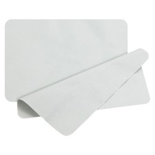 2Pcs 13.4" x 9" Glass Cleaning Cloth Microfiber Eyeglass Polishing Cloth Gray