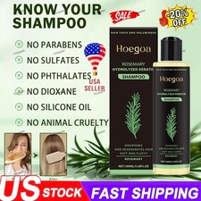 Organic Rosemary Hair Growth Shampoo for Women and Men-Natural Thickening 8 Stre