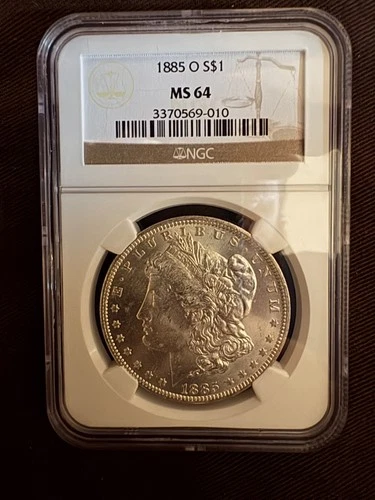 1885 O Morgan Silver Dollar MS64 (NGC)