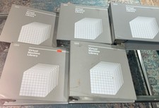 LOT OF 5 Vintage IBM Virtual Macine Library Large 3 Ring Binders Grey