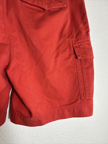 Lauren Ralph Lauren Womens 100% Cotton Orange Cargo Shorts Size 8 Measured 32x8 - 第 11/12 張圖片