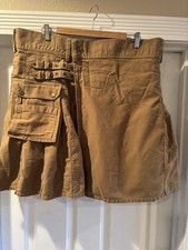 Scottish Highland Men s Khaki Utility Kilt Size 44 Heavy Duty