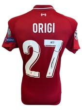 DIVOCK ORIGI SIGNED 2018/19 LIVERPOOL UCL FINAL MADRID SHIRT (ACG CERT AG19192)