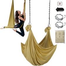 Aerial Silk  Yoga Swing, Aerial Yoga Hammock Kit with 100gsm Nylon Fabric, Full