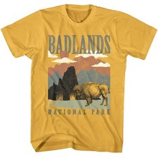 Badlands Bison Men's Gold T Shirt