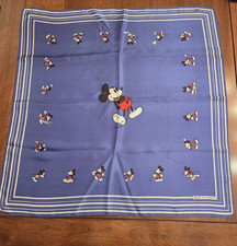 Vintage - Walt Disney - Mickey Mouse Scarf/Bandana - Acetate - Made in Italy