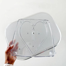Clear Refrigerator Lazy Susan Organizer Turntable Acrylic Fridge Storage 15.67