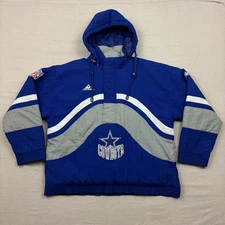 Vintage 90s Dallas Cowboys NFL Apex One Pro Line Pullover Puffer Jacket Men L