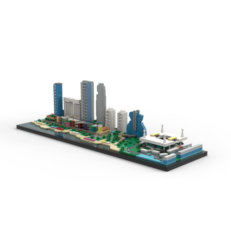 1/2000 Scale Miami Skyline 1337 Pieces for Aged 14 and above Building Toys Set - Image 2 of 4