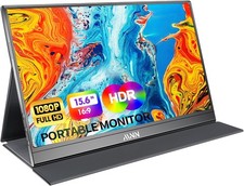 Portable Monitor 15.6inch FHD 1080P USB C HDMI Gaming Ultra-Slim IPS Display