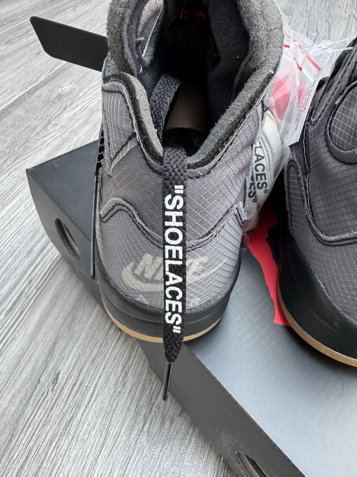 Nike Air Jordan 5 Retro Off-White Mid Muslin Size 6UK Brand New Unworn Rare image 9