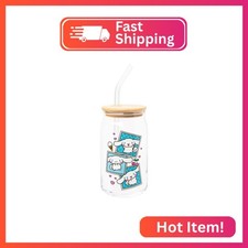 Silver Buffalo Sanrio Hello Kitty and Friends Cinnamoroll Polaroids Glass Jar Tu