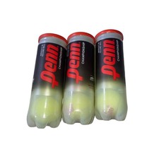 Lot of 3 Penn Championship Tennis Ball Cans Brand New Sealed 9 Balls Total