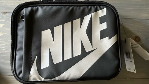 Nike Hard Shell Lunchbox Black SilverSwoosh NWT