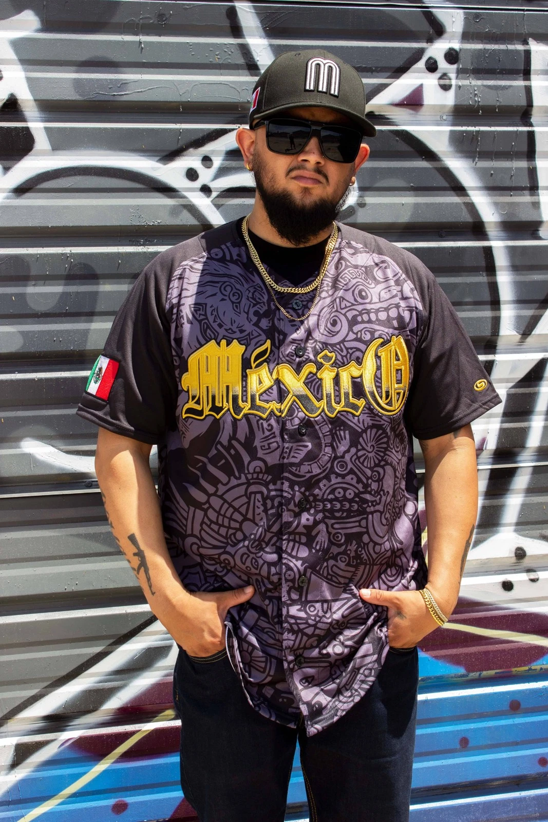 Aztec Warrior Mexico Baseball Jersey