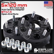 2x 20mm 5x120mm 64.1 Hub Centric Adapter Spacer Fit Civic Type-rtesla Model Sx