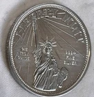 1 oz 1985 Mint .999 Silver Statue Of Liberty Round With US Articles Constitution