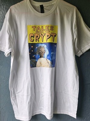 Tales From The Crypt White T Shirt NEW Size Large Horror Crypt Keeper 