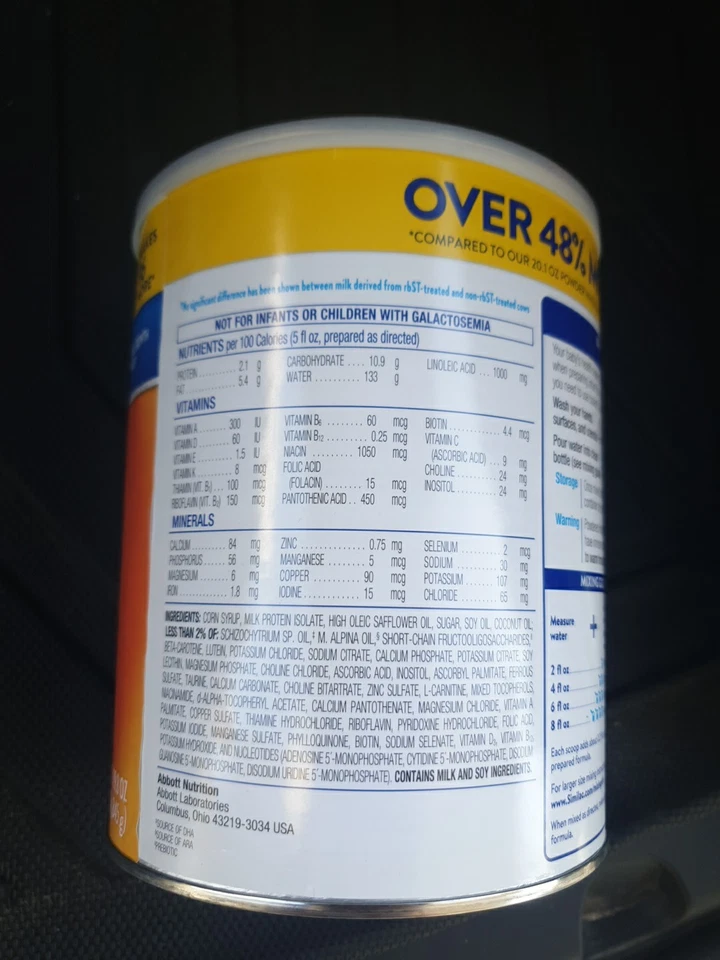 SIMILAC SENSITIVE DHA, FÓRMULA INFANTIL À BASE DE LEITE 29,8 oz Expira (01/12/2025) - Imagem 2 de 4